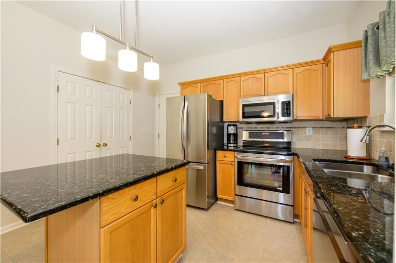 LG stainless steel appliances.