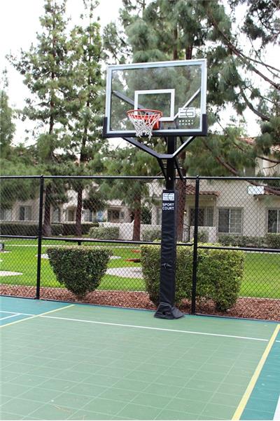 Basketball on Game Court