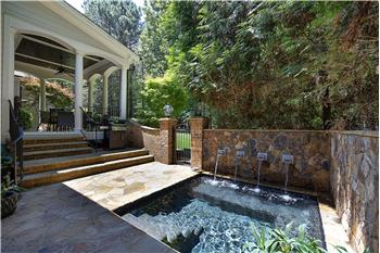 Gorgeous Design With Waterfalls. Don't Worry There Are Safety Alarms In Place Per Code Requirements