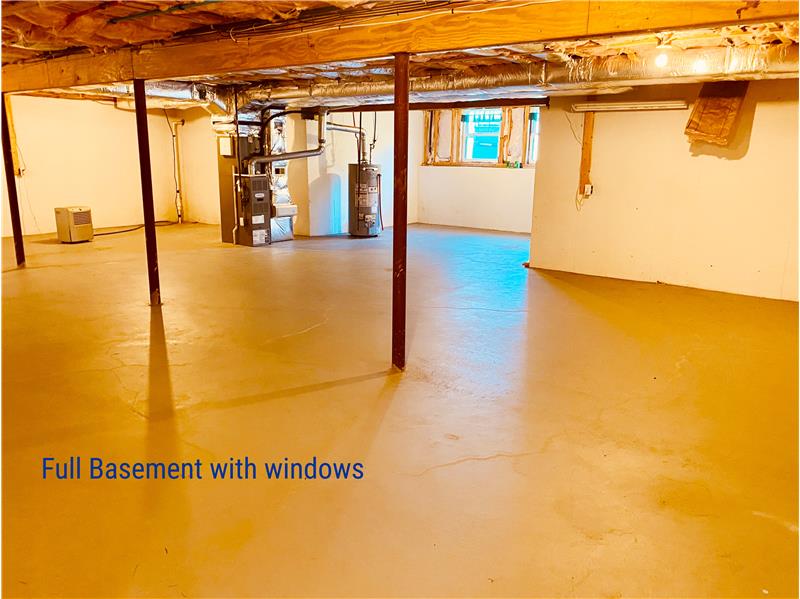 Full basement awaits expansion possibilities