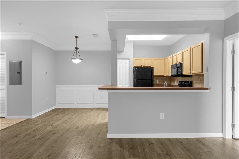 Living Room into Kitchen View