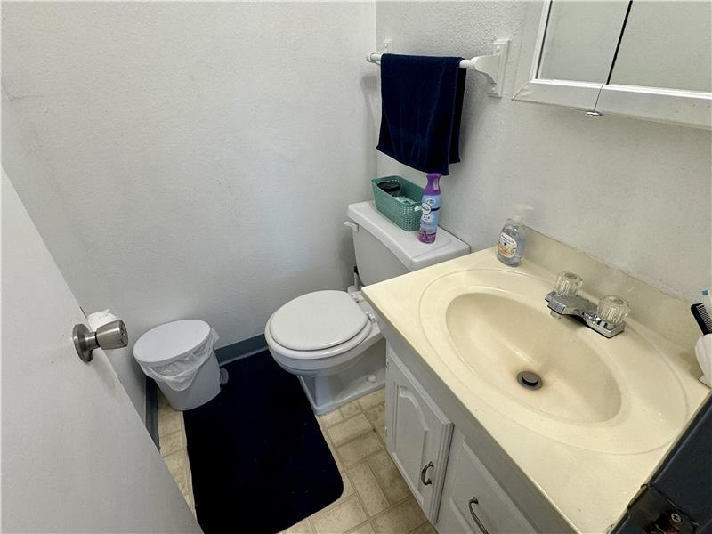 Half bathroom on main floor