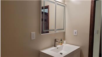 Vanity mirror with Led touch screen