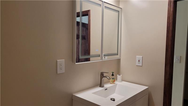 Vanity mirror with Led touch screen