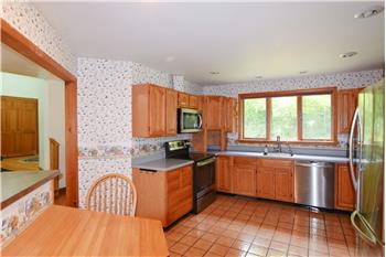 Kitchen with stainless appliances