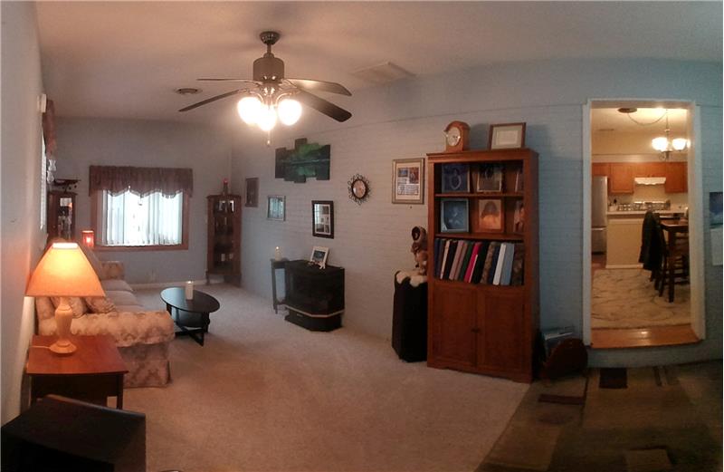 Converted Garage with Gas Fireplace