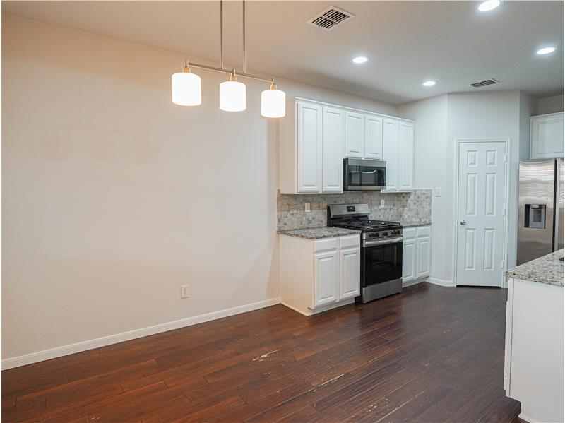 Spacious kitchen nook area