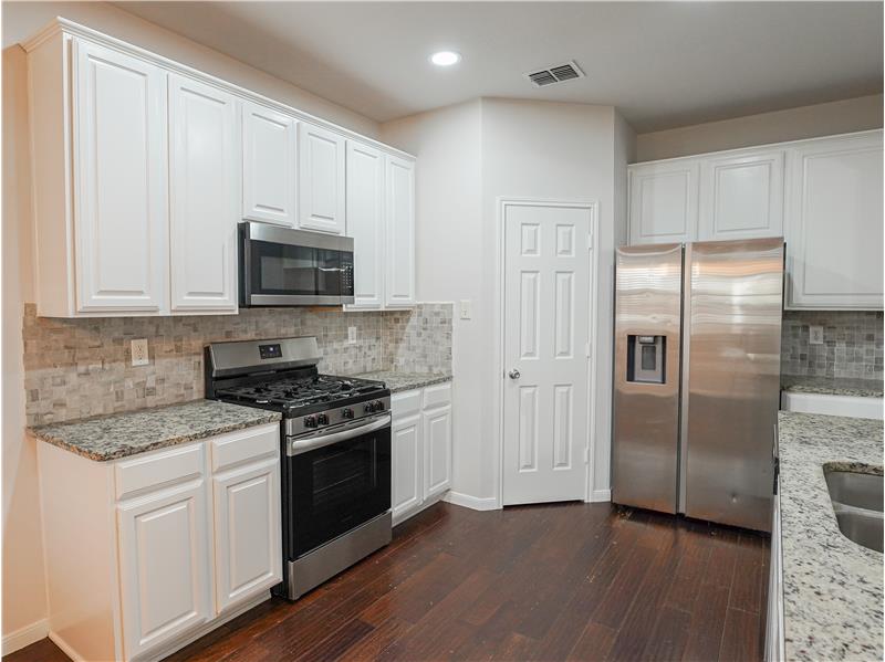 Feels like new kitchen with stainless steel appliances and fridge included!