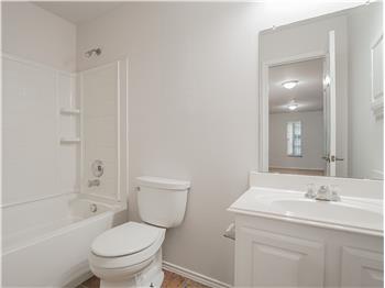 One of three full baths