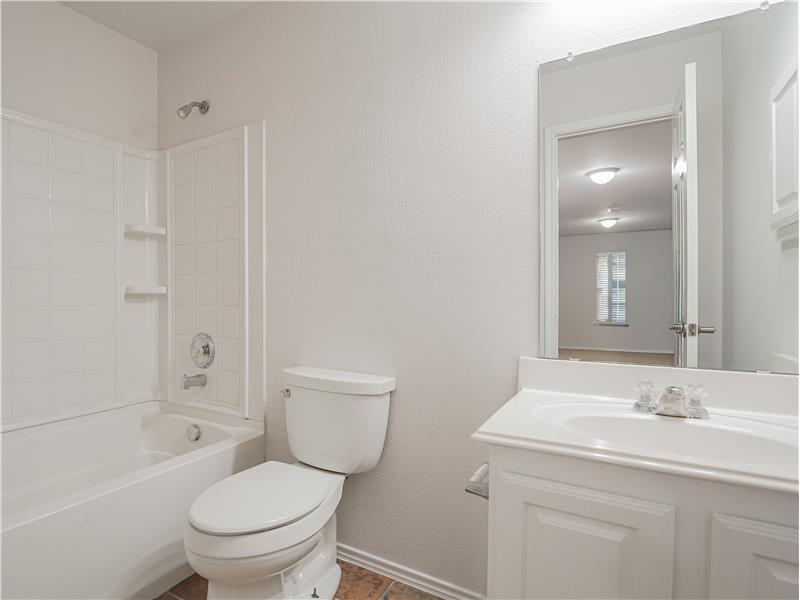 One of three full baths