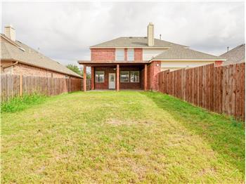 Large fenced private backyard
