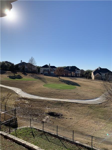 Backyard golf course 