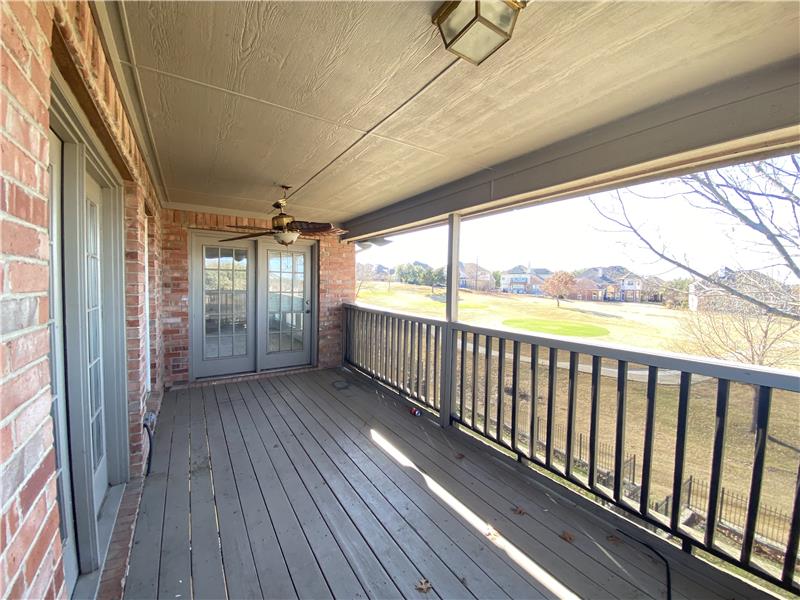 Balcony off master & 1st bedroom