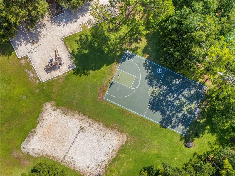 Aerial View Basketball/Volleyball/Playground