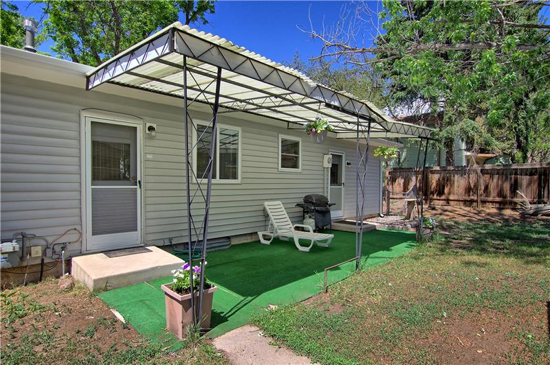Covered back patio