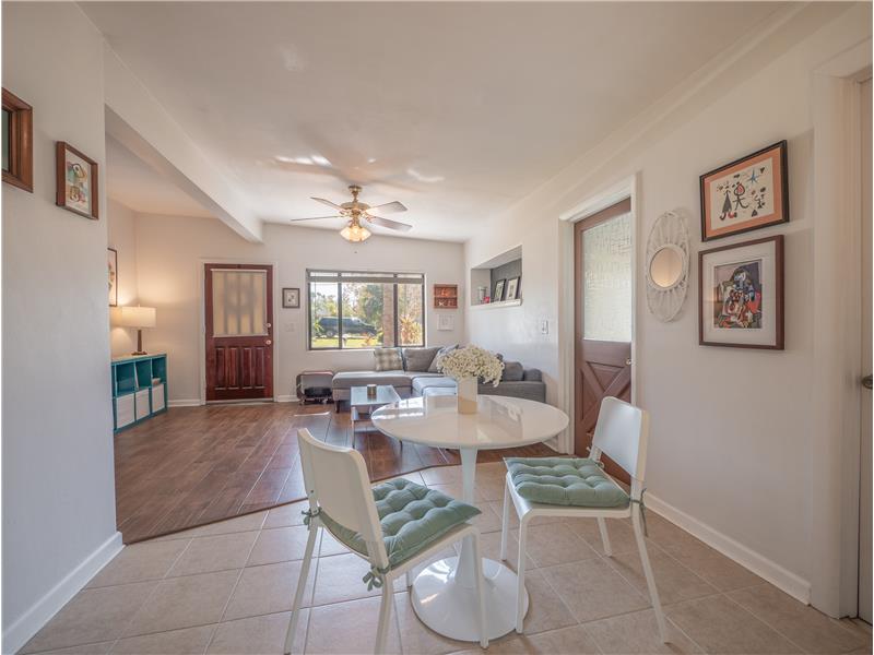 Dining Room with View to Living Room