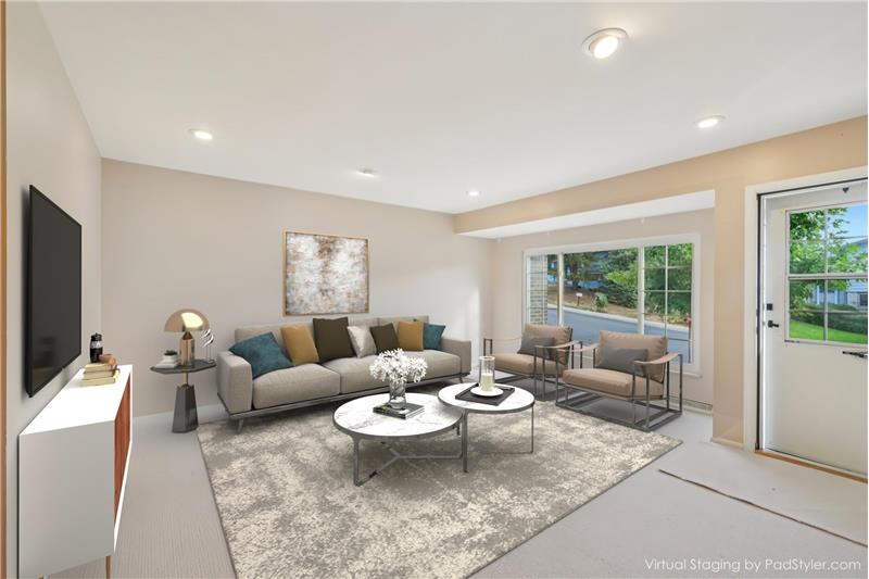 Living room (virtually staged)