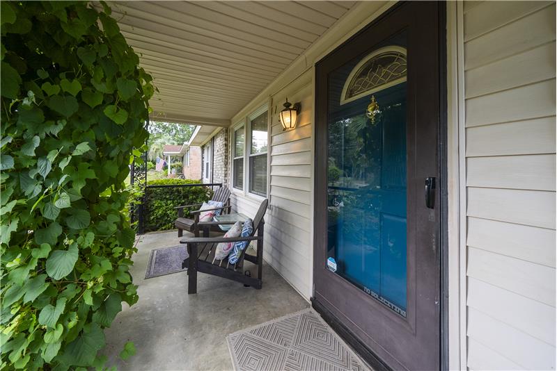 Covered front porch with a place for a swing
#coveredporch#swingready