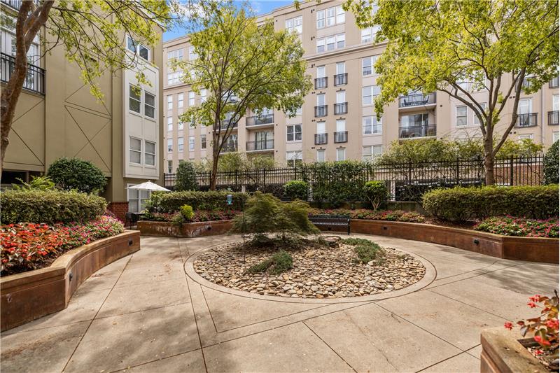 Courtyard enhances overall living experience by offering a private, well-maintained garden that residents can enjoy year-round