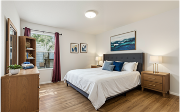 virtually staged secondary bedroom