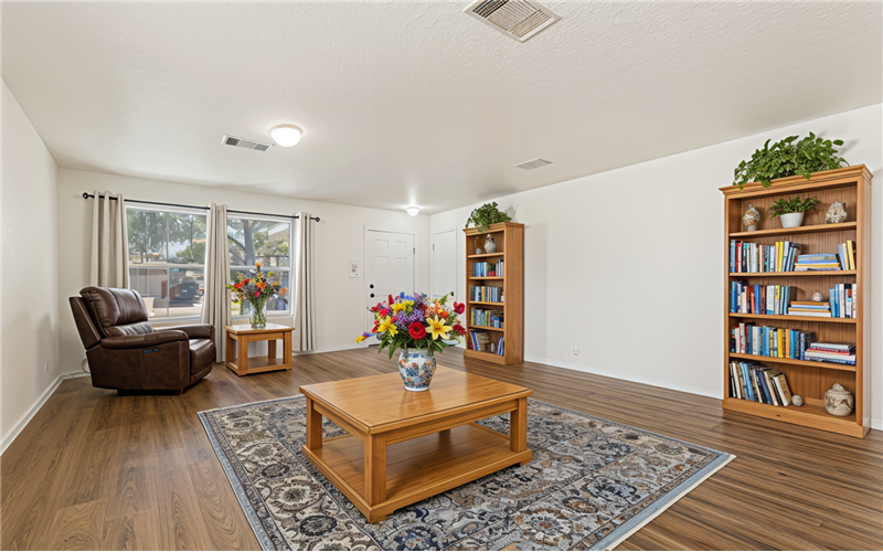 virtually staged main living room