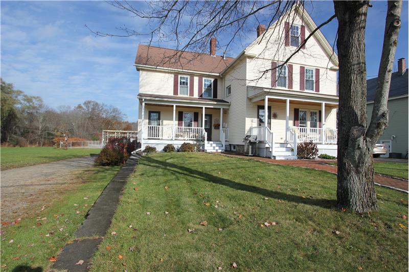 Apartment Entrance is the Left Porch