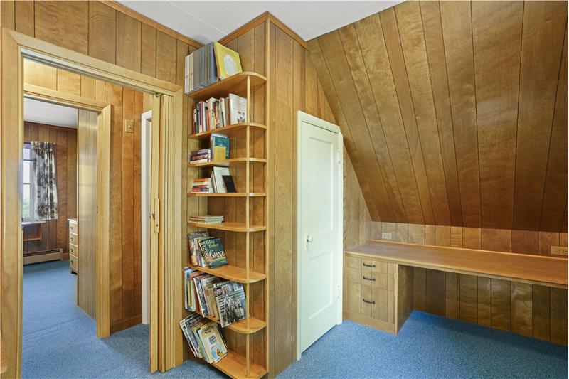 Upstairs bedroom #1 - more birch woodwork!