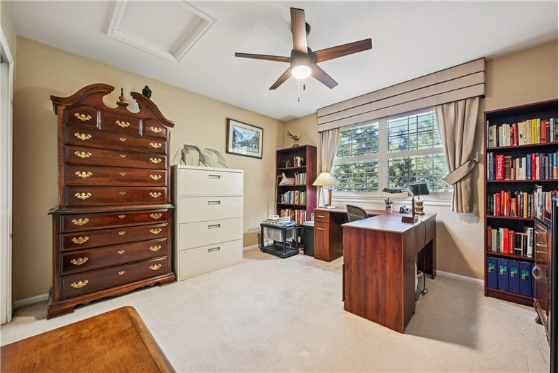 Guest bedroom used as office