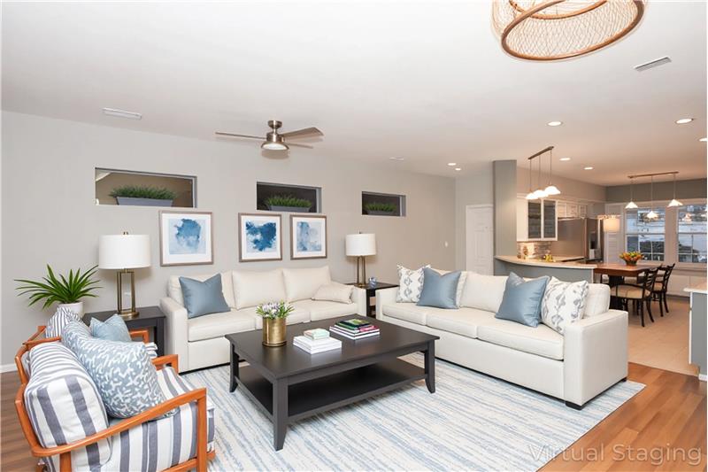 Great Room Virtually Staged