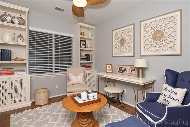 Office/Den Virtually Staged