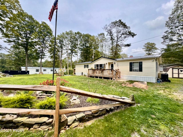 Front with landscaping