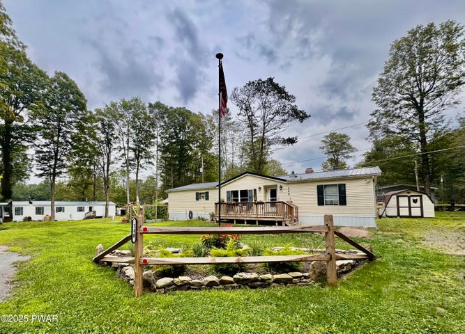 Front with landscaping