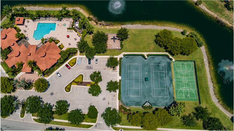 Amenities with tennis and pickleball