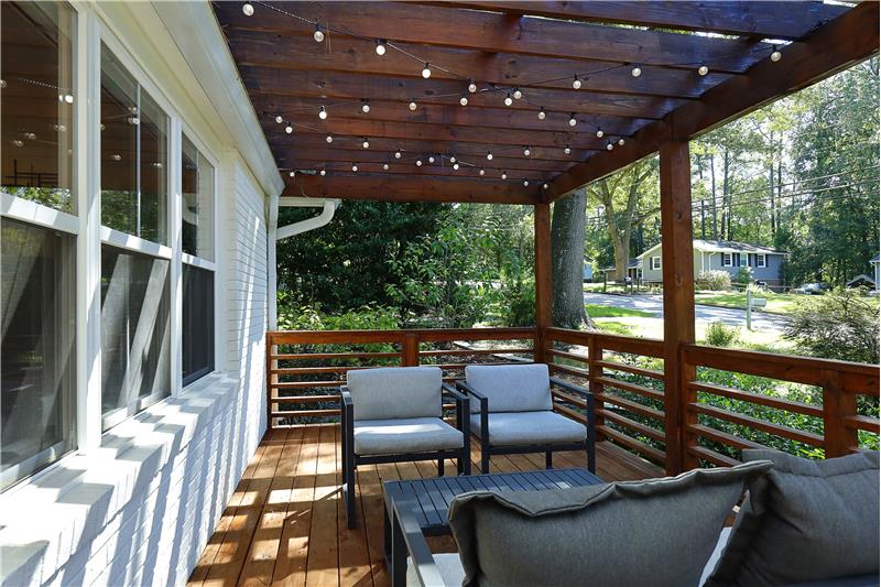 Pergola With Party Lights