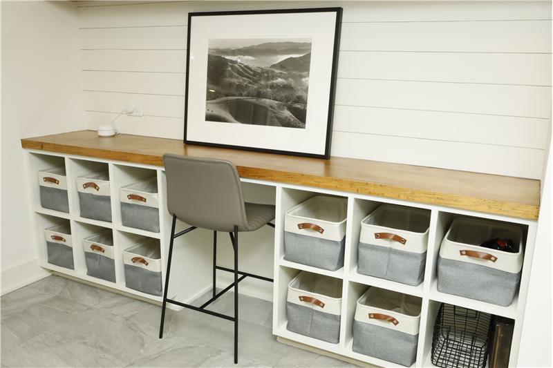 Built Ins  and Working Desk (Flex Room)