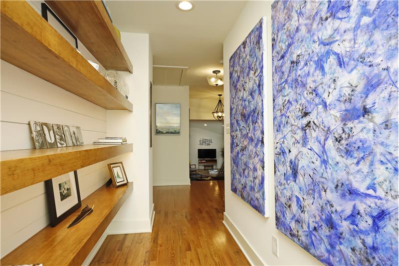 Custom Shelving With Under Shelf Lighting
