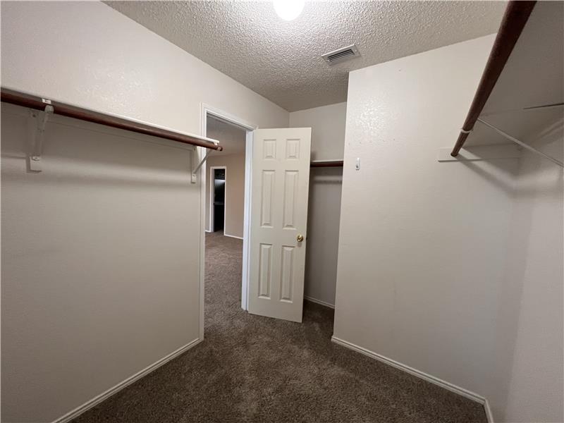 Master Closet in Bedroom