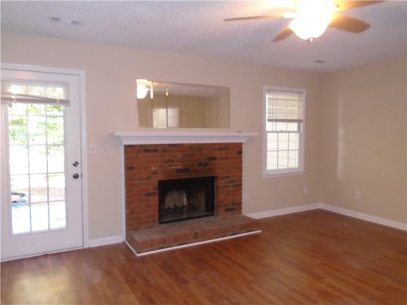 Brick Fireplace