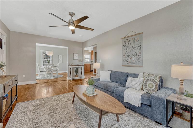 Living Room hardwood flooring