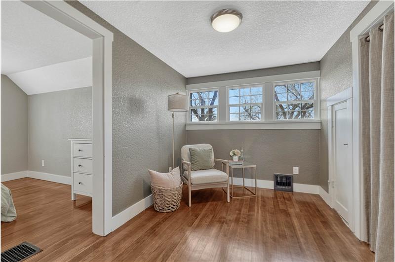 Retreat or sitting area can also be used as an office or nursery, possibly another bedroom; so many possibilities!