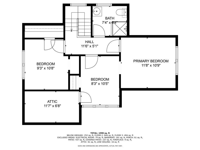 Upper Level Floor Plan