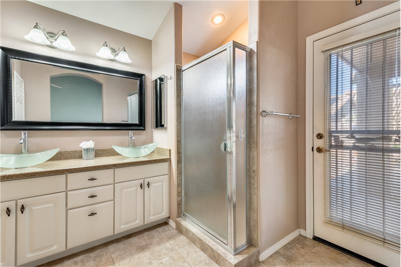 remodeled master bathroom
