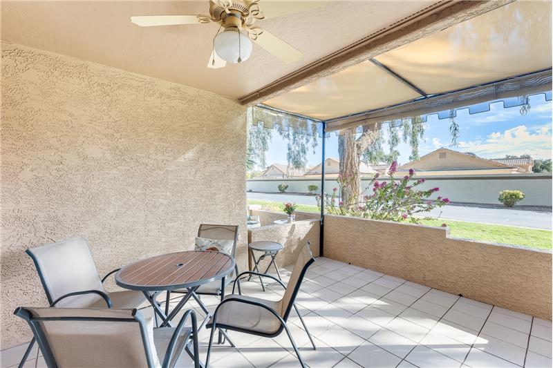 porch to green space