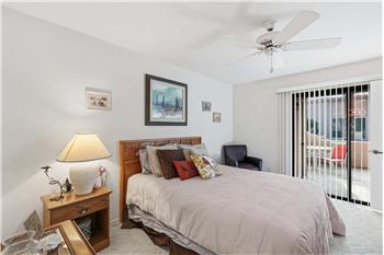 Main bedroom with slider to porch