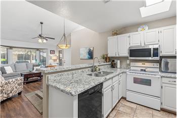 open kitchen to living area