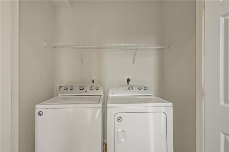 Third Level Laundry Adjacent to Owner's Suite