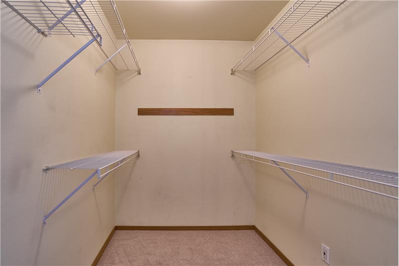 Large Walk-In Closet in the Primary Bedroom.