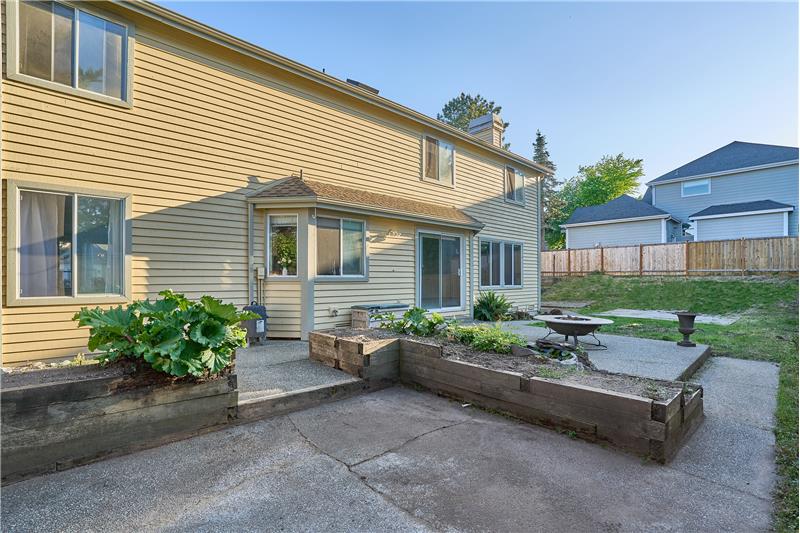 Backyard is Fully Fenced. Patio Area is Great for Entertaining. Also Area is Great for Flower Beds and Garden Spaces.
