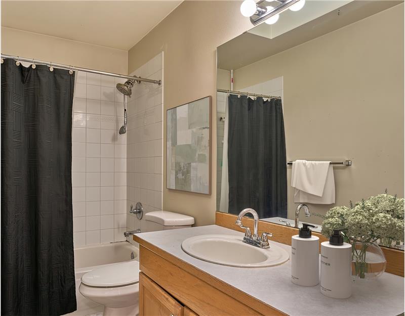 Upstairs Full Bathroom. Virtual Photo