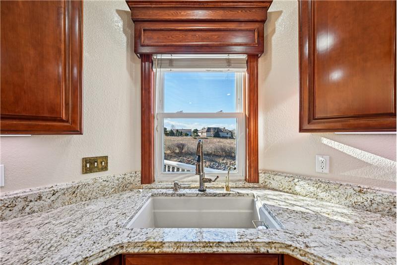 View from kitchen sink